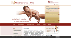 Desktop Screenshot of macierzynstwoizycie.pl